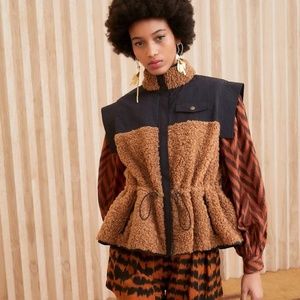 Ulla Johnson Tariet Teddy Vest - Sierra Brown
